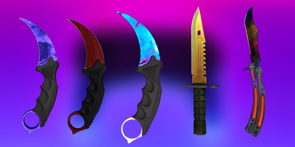 knife skins in csgo