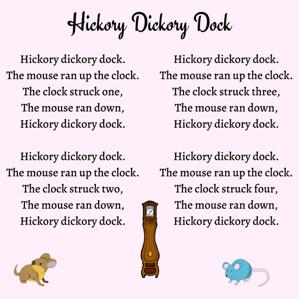hickory dickory dock lyrics